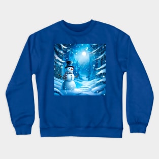 New Year's Snowman: Journey to a Magic Winter Fairy Tale Crewneck Sweatshirt